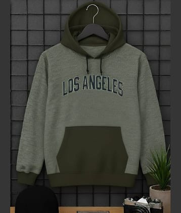 AUSTIVO Cotton Blend Hooded Men's Sweatshirt - Green ( Pack of 1 )