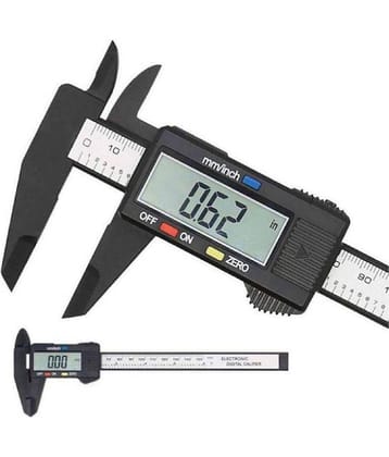 SHB-tools hardware 0-6 Inch/0-150 mm Carbon Fiber Plastic LCD Digital Electronic Vernier Caliper Gauge Micrometer