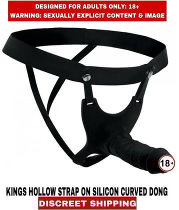 Adult Sex Toys Dong KINGS Hollow Super Silicone Strap-on For Men
