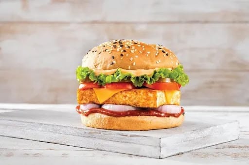 Paneer Cutlet Cheese Burger