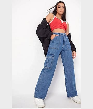 9x denims - InkBlue Denim Regular Fit Women's Jeans ( Pack of 1 )