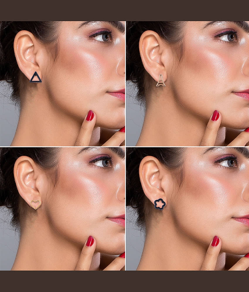 Stud Earring Stylish Multicolor Multi Designe Set Of 36 Earrings for girls