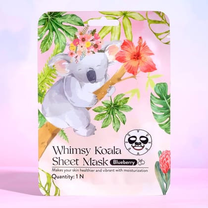Whimsy Koala kids Sheet Mask (Blueberry)