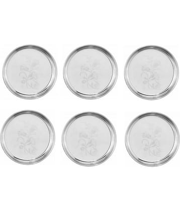 Neelam 6 Pcs Stainless Steel Steel Half Plate
