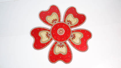 Marble Acrylic Stone Rangoli | Handcrafted Traditional Festive & Pooja Décor