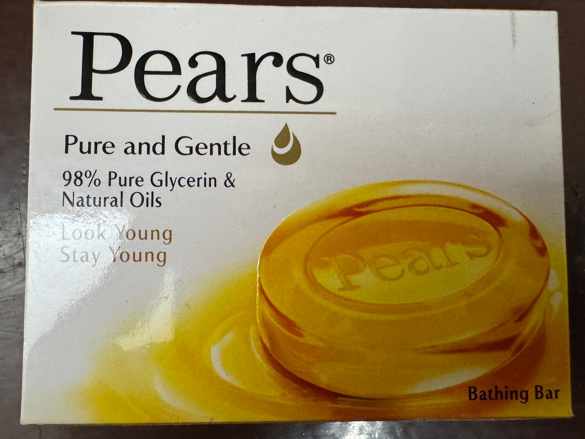 Pears Bathing Bar, Pure and Gentle, 75 g