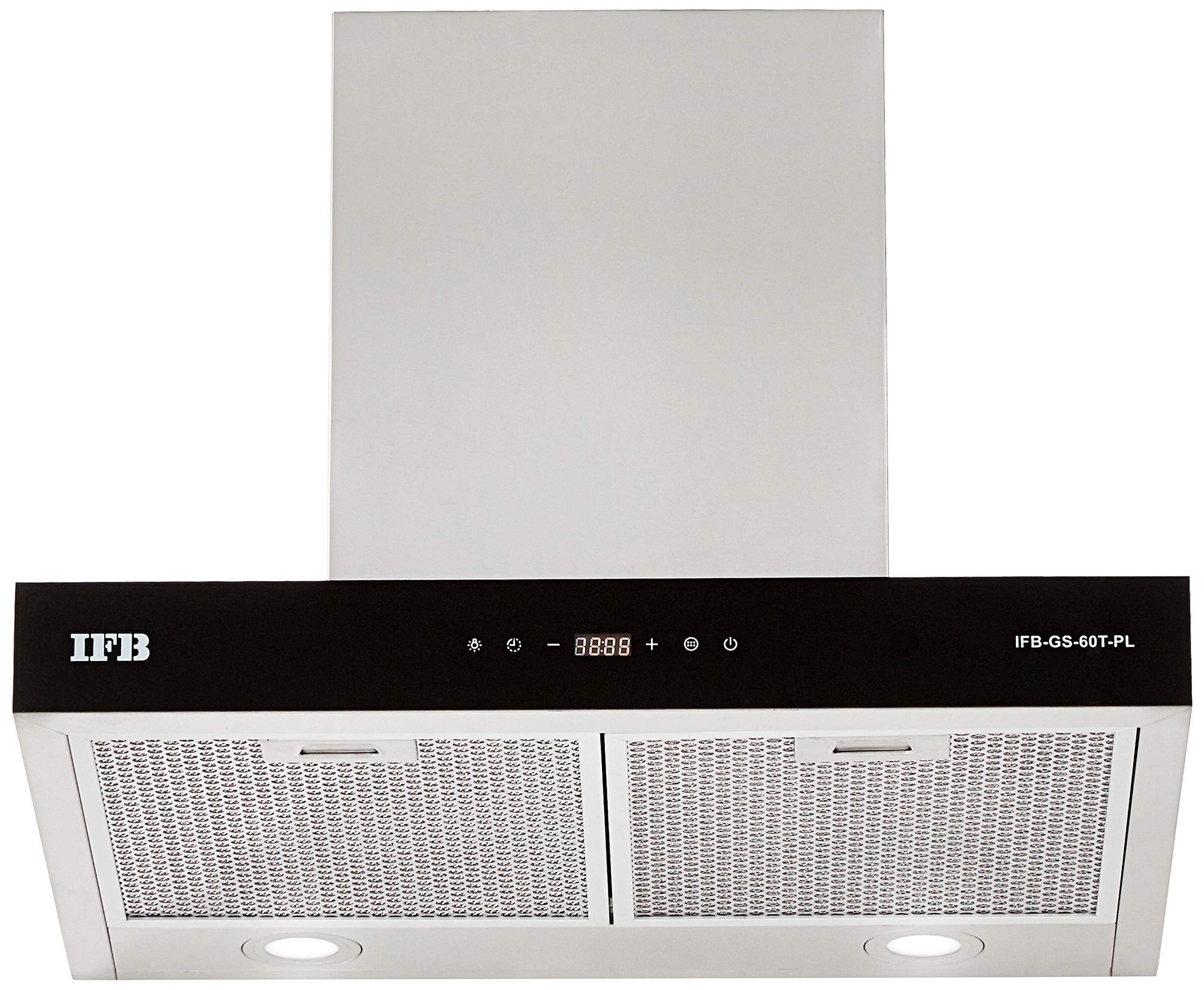 IFB 60cm 1050 m3/hr Chimney (GS-60T-PL, 2 Cassette Filters, Touch Control, Silver) IFB 60cm 1050 m3/hr Chimney (GS-60T-PL, 2 Cassette Filters, Touch Control, Silver) - Silver