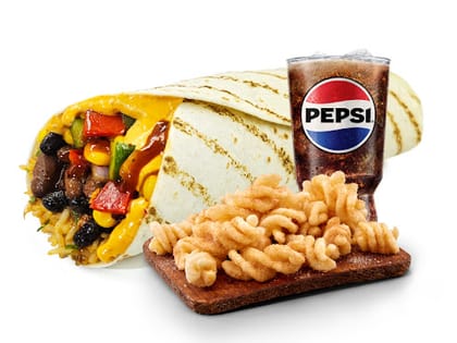 Habanero Burrito Veg + Pepsi Regular + Cinnamon Twist