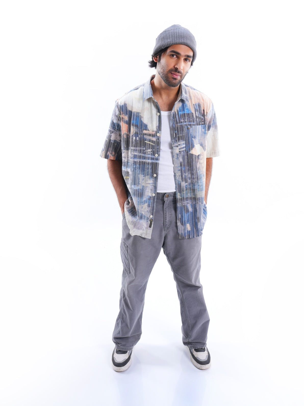 Burro Multi-colored Ribbed Casual-S