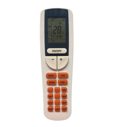 AC Remote No.133 No Backlight Godrej AC Remote Control (White)