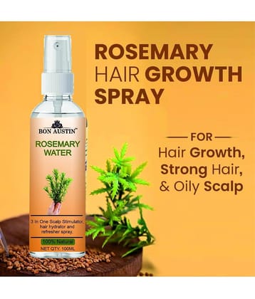 Bon Austin Natural Rosemary Water | Hair Spray For Regrowth | Hair Growth Expert (100ml) & 24K Gold Serum 30ML - Set of 2 Items