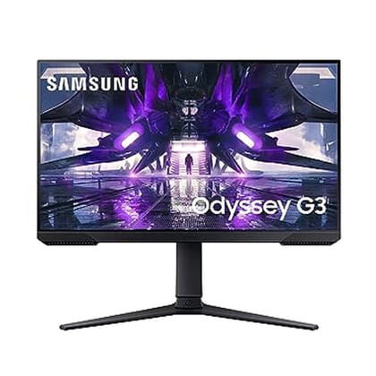 Samsung 24-inch(60cm) Gaming, FHD, 165 Hz, 1 Ms, Flat Monitor, HAS, 3-Sided Borderless Display, Eye-Saver Mode, AMD FreeSync Premium, (LS24AG320NWXXL, Black)