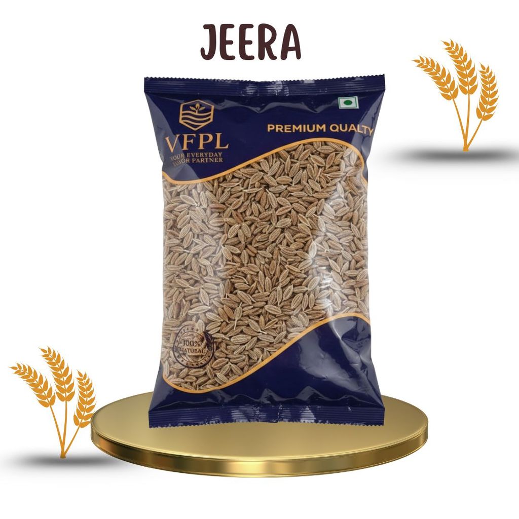 VFPL | Premium Jeera (100 gm)  (Cumin Seeds) – 100% Natural & Unpolished | Strong Aroma & Rich Flavor | Hygienically Packed | Perfect for Daily Cooking