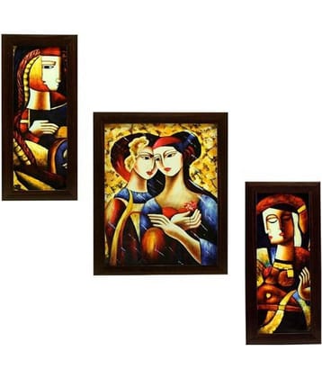 Indianara Synthetic Painting With Frame