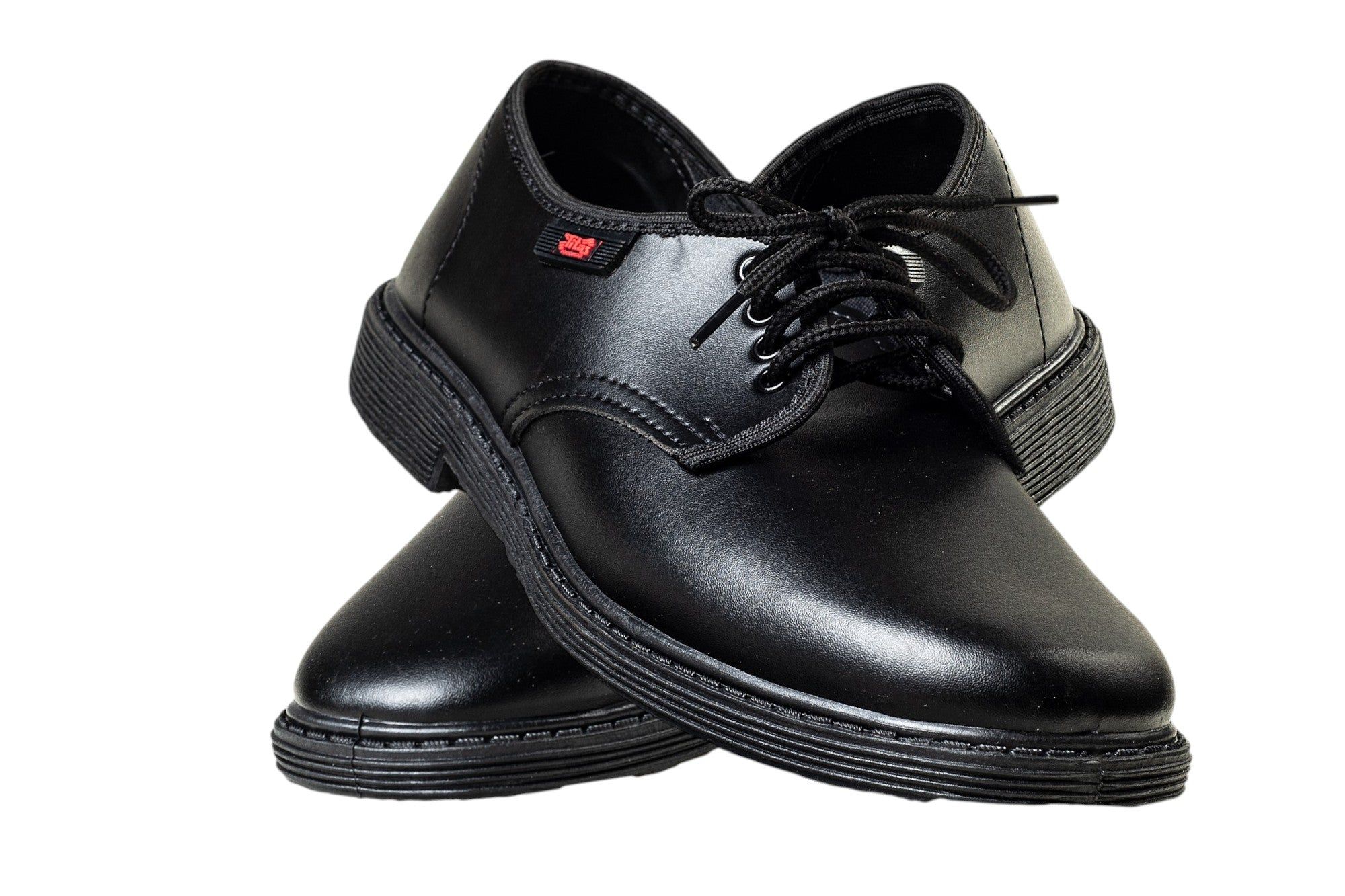 Titas Boys Black School Shoe (12 Years & above Boys)(Skool Star)-Black / 7