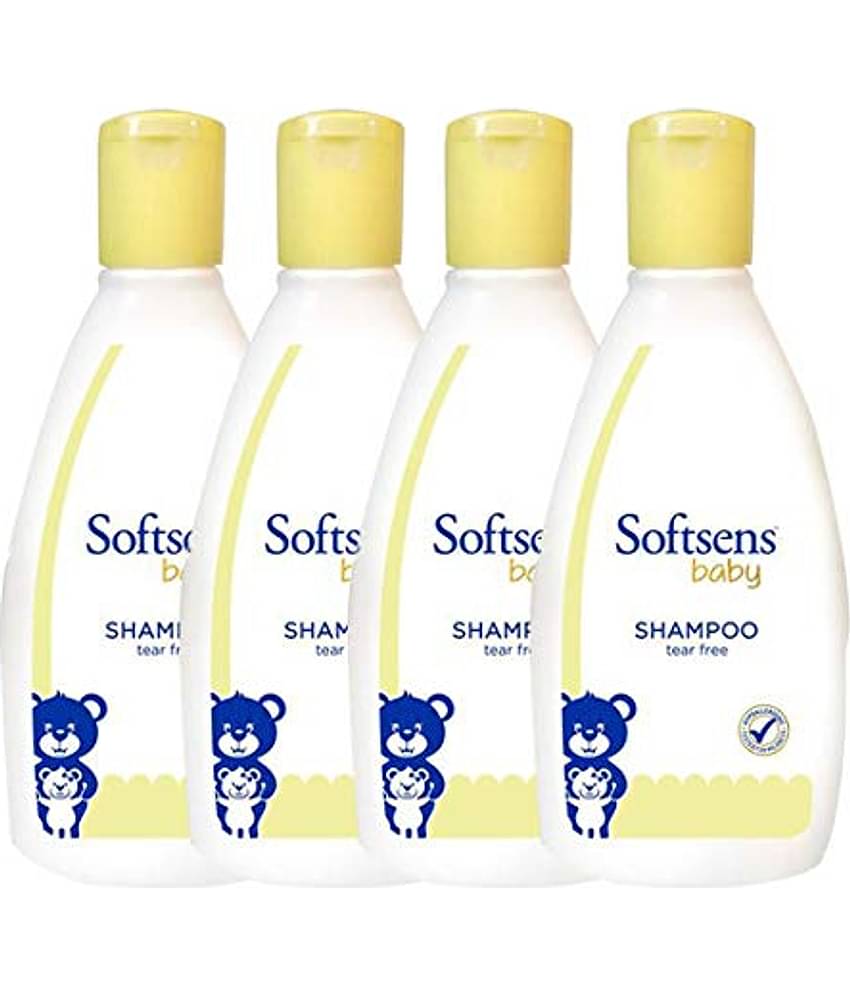 Softsens Baby TEAR FREE Shampoo Mild, Hypoallergenic , Paraben & Sufate Free 200ml, Pack of 4