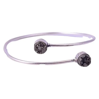 Pyrite Bangle Bracelet Healing and Vastu, Meditation, Protection Stylish Bracelet for Girls/Boys/Women(KI_092)  by Krishna Impex
