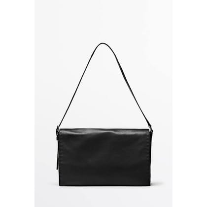 Minimalist Black Shoulder Bag