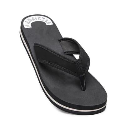 Unisex Rubber Lightweight and Soft Women Slippers for a Cozy Step Size 5 (Black)