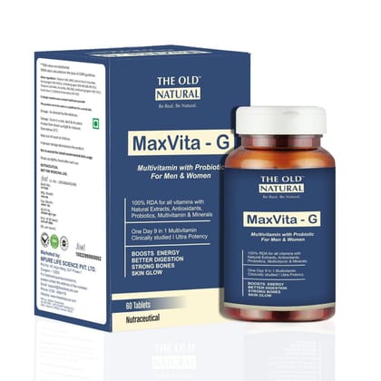 Maxvita-G Multivitamin with Omega-3 & Antioxidant 60 tablets-60 Tablets