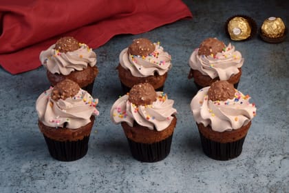 Ferrero rocher cupcakes