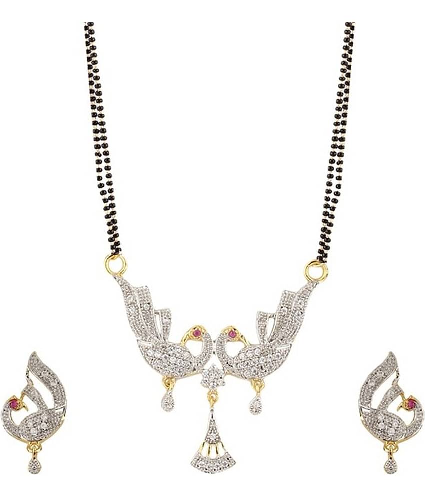 Zeneme Alloy American Diamond Mangalsutra Set