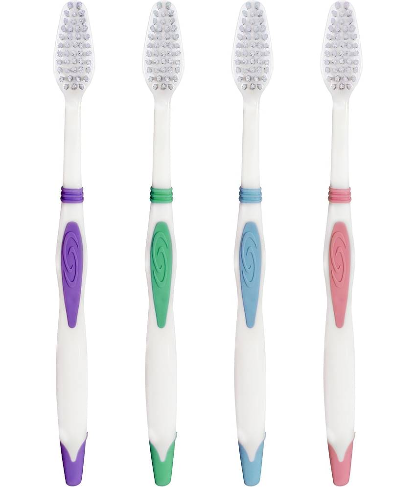 aquawhite Sensitive Bristles Ultra Soft Toothbrush Pack of 4