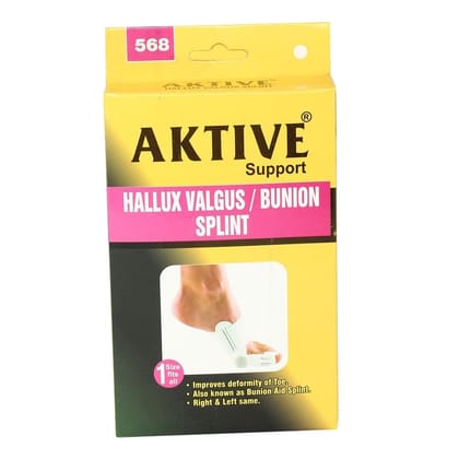 Aktive Support 568 Hallux Valgus Splint - Free Size (White)