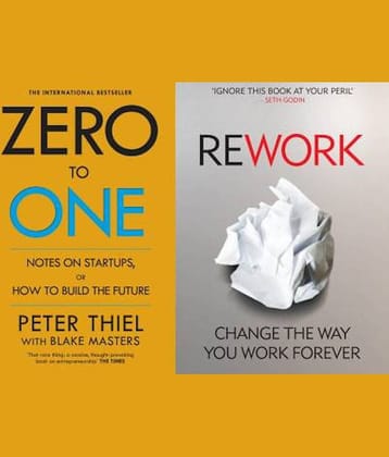 Zero To One + Rework (Set Of Two) (Paperback, ERIC RIES, Heinemeier Hansson David)  (Paperback, PETER THEIL, Jason Fried & David Heinemeier Hansson)