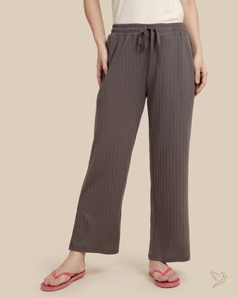 Textured Night Pant - Elephant Grey-XS / Elephant Grey
