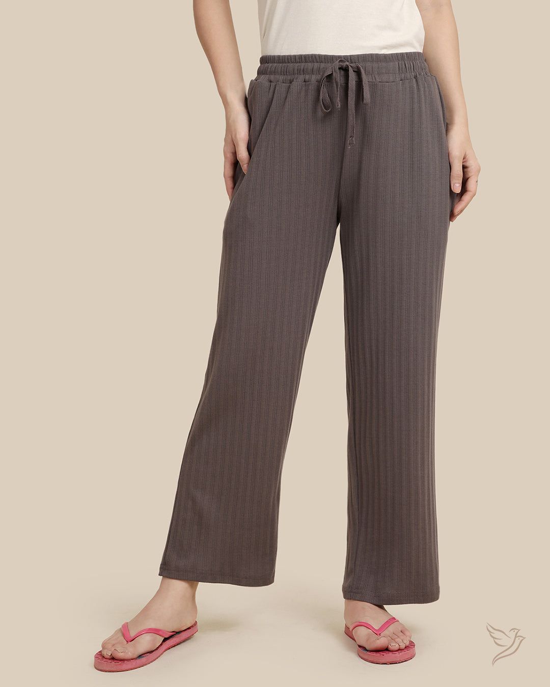 Textured Night Pant - Elephant Grey-XS / Elephant Grey