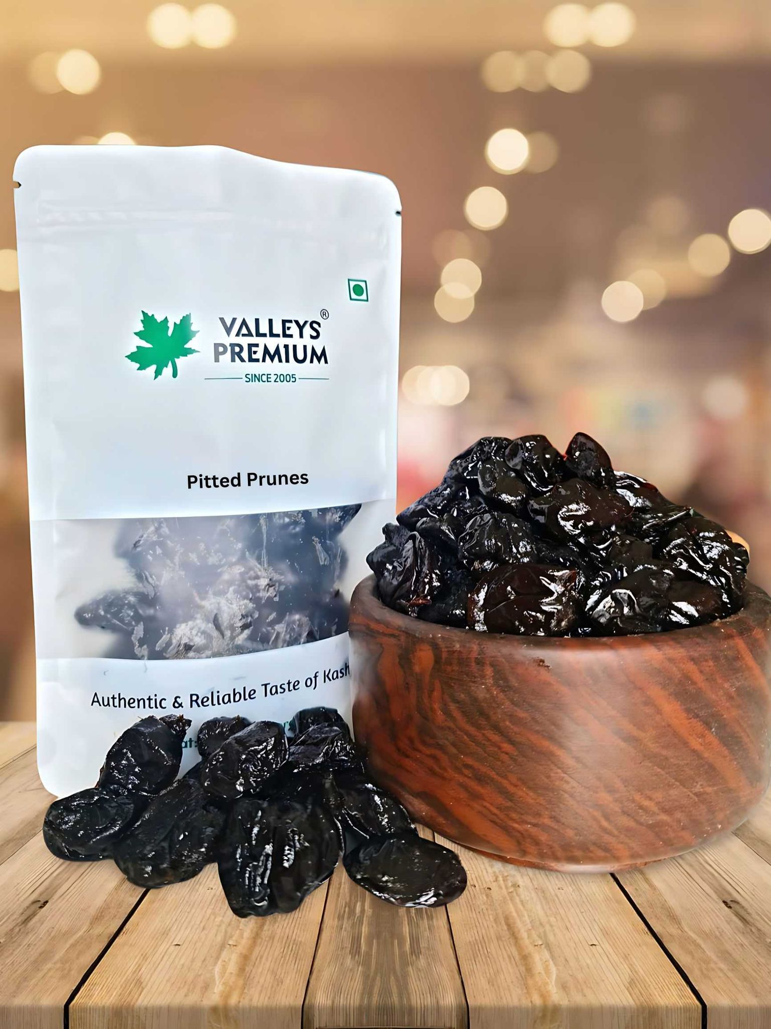 Valleys Premium Dried California Prunes Dried 400 Grams