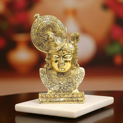 Aluminium Showpiece Srinath, Height : 8.5 Inch (ASMAS501 G)