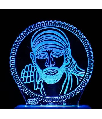 SUPERAJANTA Multicolor Night Lamp ( Pack of 1 )