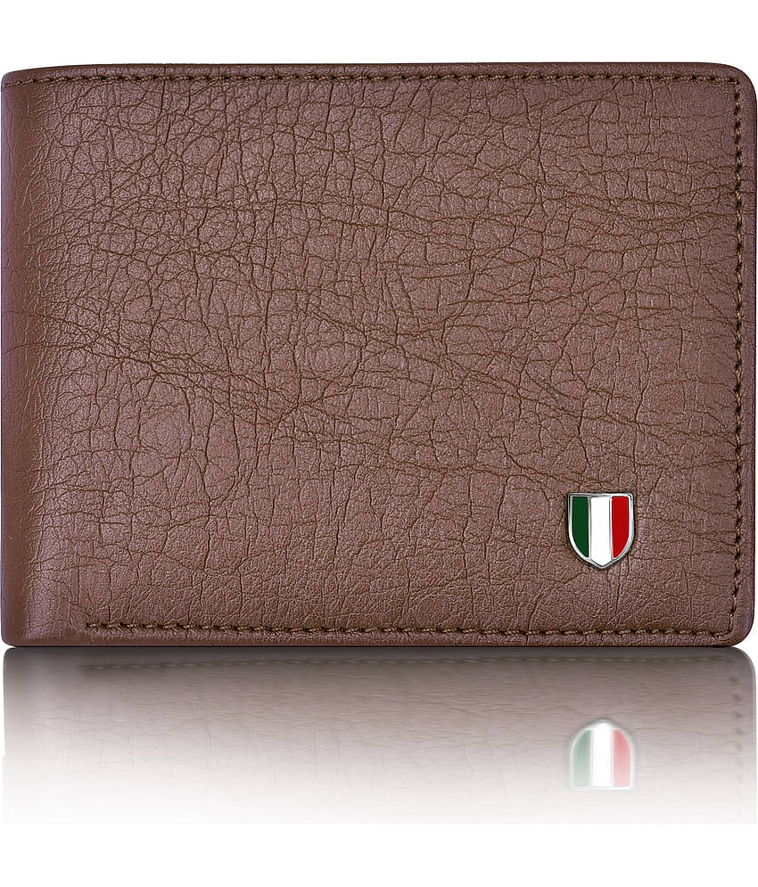 GIOVANNY - Brown Faux Leather Men's Regular Wallet ( Pack of 1 )