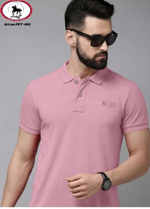 GENTS T- SHIRTS  ( Colour  :  Pink  )