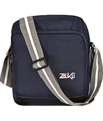 ZAIKO BAGS Blue Solid Messenger Bag