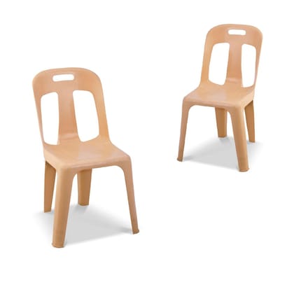 MAHARAJA 100% Virgin Plastic Chair | Stackable | Armless | for Home, Garden, Restaurants and Office