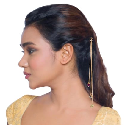 Gold-Toned Multicolor Bobby Pins-SP1217GC01GM