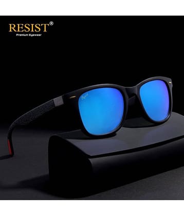 RESIST EYEWEAR Black Rectangular Sunglasses ( Pack of 1 )