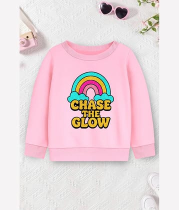 Trampoline Pack of 1 Girls Fleece Sweatshirt ( Light Pink )