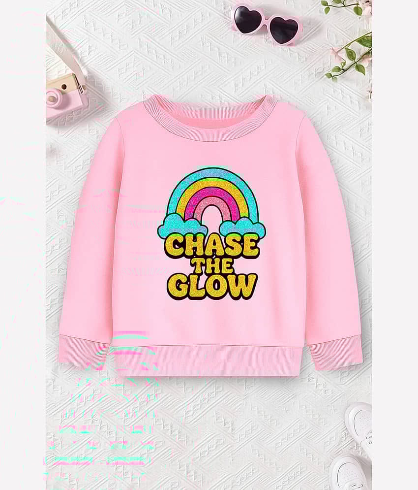 Trampoline Pack of 1 Girls Fleece Sweatshirt ( Light Pink )