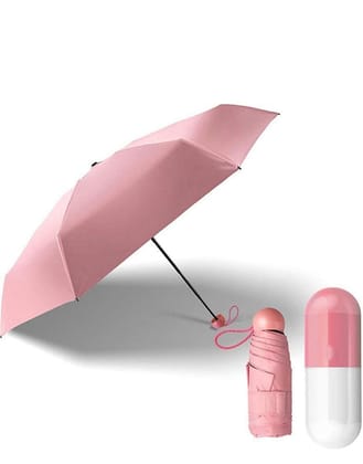Capsule Umbrella | Portable folded umbrella | Quirky Umbrella | Capsule shaped umbrella-Yellow