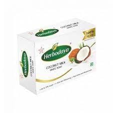 HERBODAYA COCONUT MILK WHITE SOAP 75G