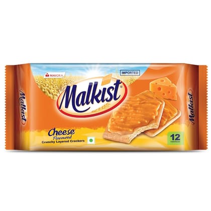 Malkist Cheese Flavoured Crunchy Layered Crackers, 69 gm