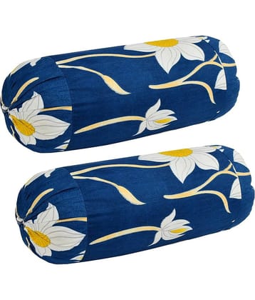 MAHALUXMI COLLECTION Set of 2 Polyester Bolster Covers