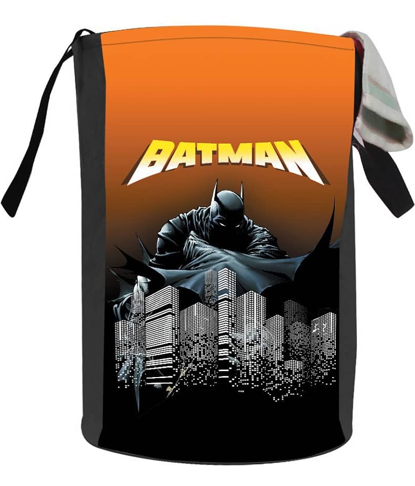 Tom & Jerry Folding Laundry Basket for Clothes with Handle, Toys Organiser, 45 Litre, (Pack of 1),Multi