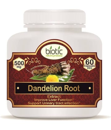 Biotic Dandelion Root Extract 500mg Capsule 60 no.s