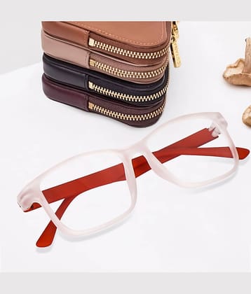 Peter Jones White Rectangular Eyeglass Frame ( Pack of 1 )