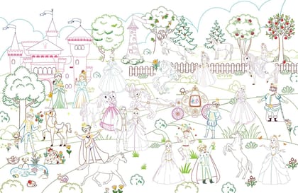 Pop-Out Princess Garden- With 3D Models Colouring and Stickers [Paperback] Dreamland Publications